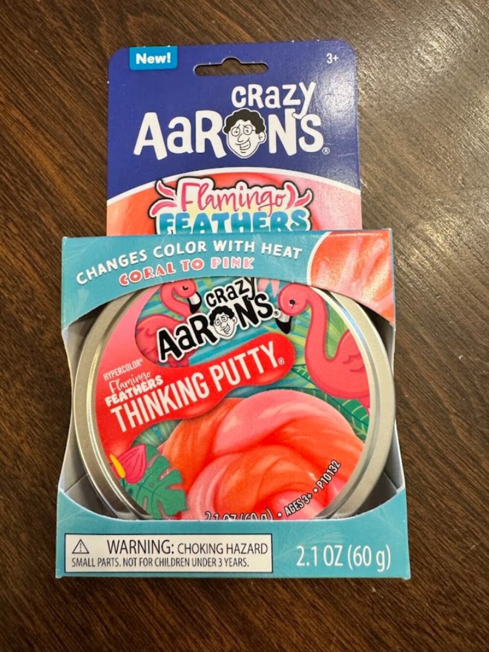 Crazy Aaron’s Flamingo Feather Putty 2.1oz Coral To Pink Color Changing